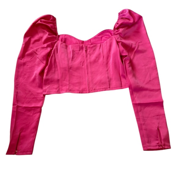 Bebe Satin Sweetheart Bustier Top | Hot Pink | Sizes 2, 4 & 8 | NWT - Picture 3 of 11